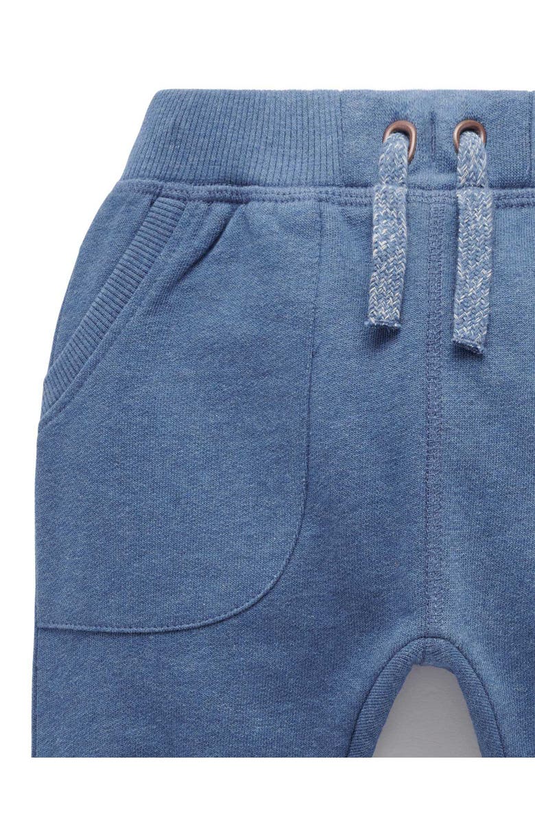 Purebaby Slouchy Track Pant, Alternate, color, Storm Melange