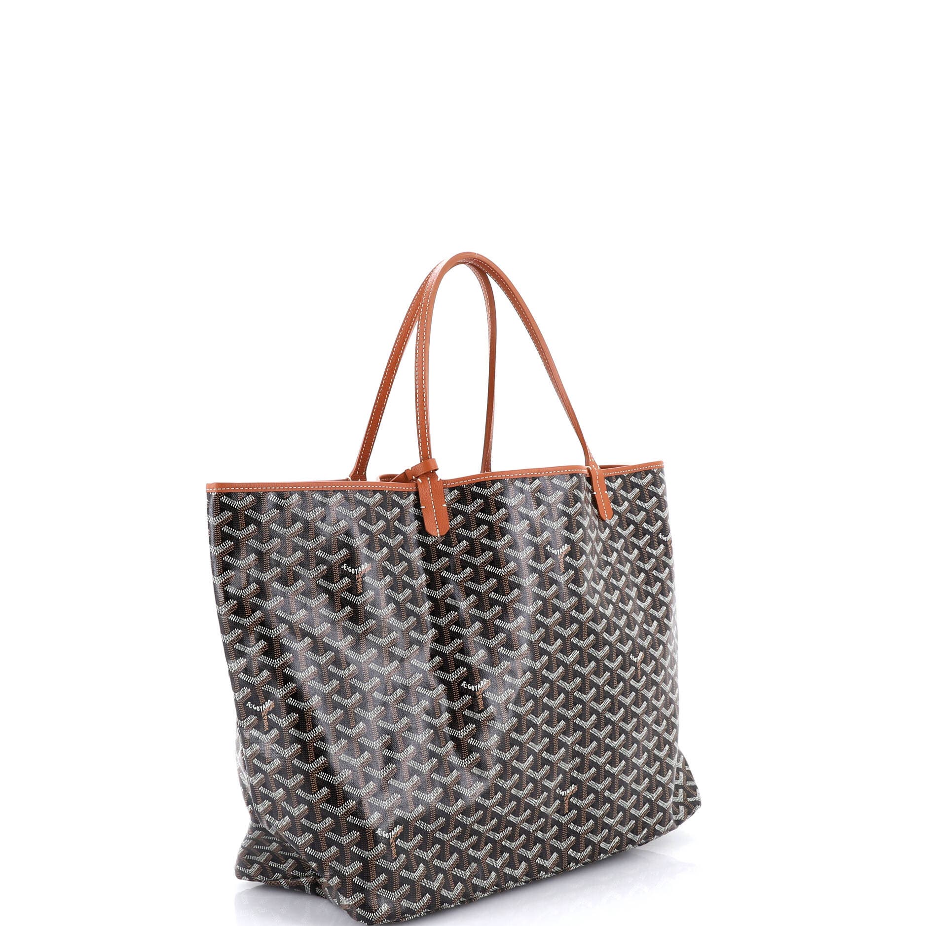 Pre-Owned Goyard Saint Louis Tote Coated Canvas GM, Alternate, color, Brown