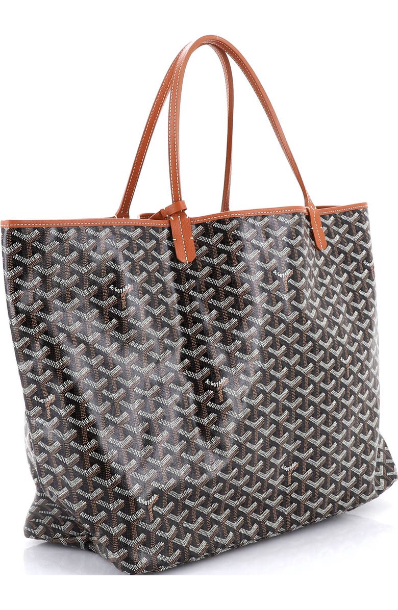 Pre-Owned Goyard Saint Louis Tote Coated Canvas GM, Alternate, color, Brown