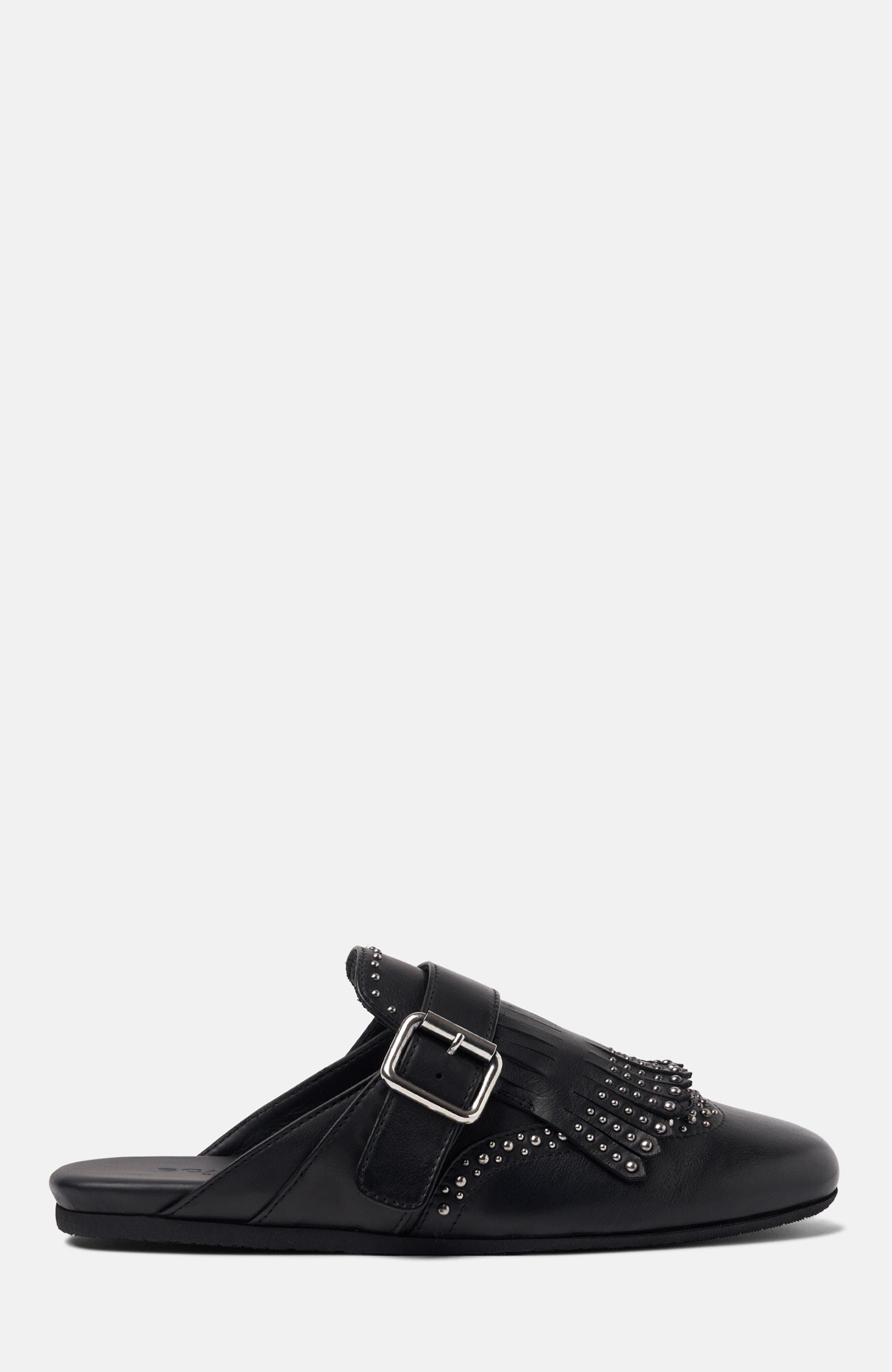 Gaia Mules, Alternate, color, Black - Calf