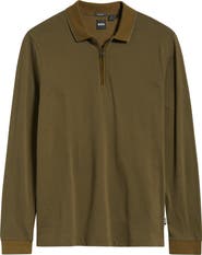 BOSS Peduzzi Half Zip Cotton Sweater