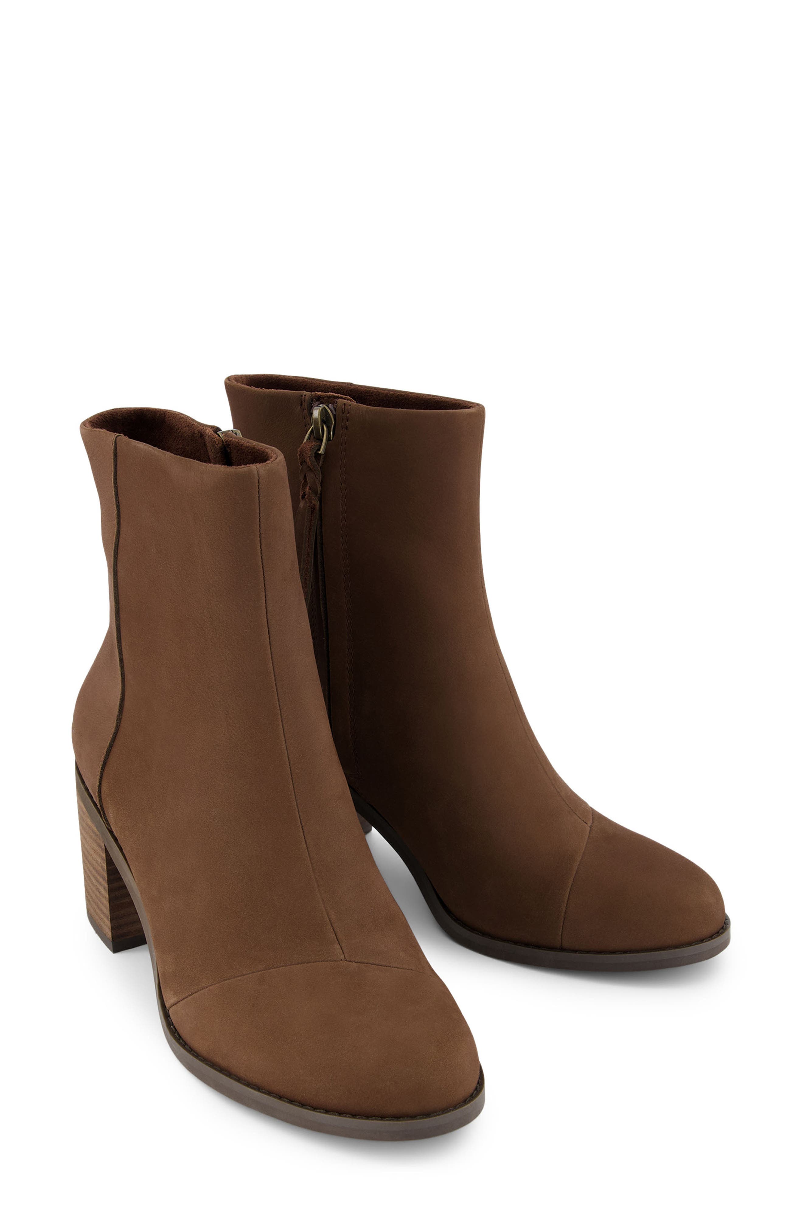 Evelyn Bootie, Alternate, color, DARK BROWN