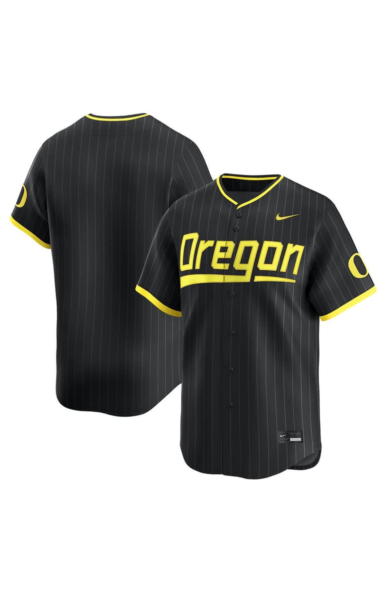 Nike Men's Nike Black Oregon Ducks Baseball Limited Jersey, Main, color, Black