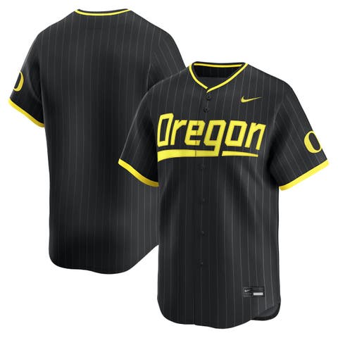 Men's Nike Black Oregon Ducks Baseball Limited Jersey