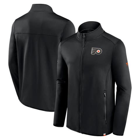 Men's Fanatics Branded  Black Philadelphia Flyers Authentic Pro Full-Zip Jacket