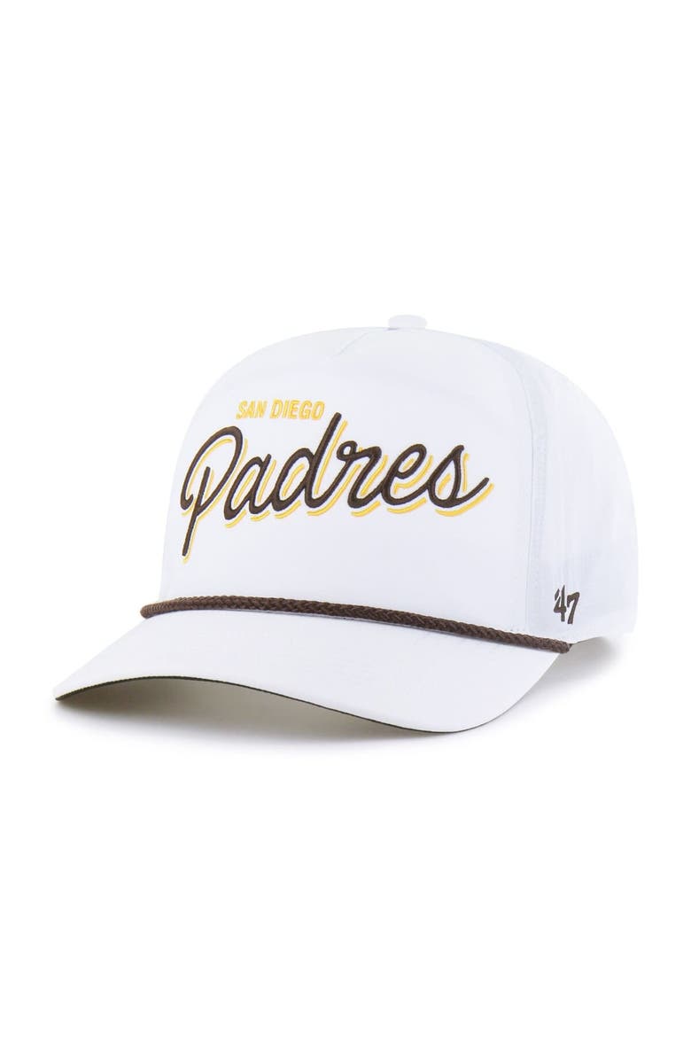 '47 Men's '47 White San Diego Padres Brrr Fairway Hitch Adjustable Hat, Main, color, White
