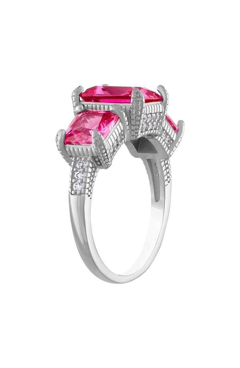 FZN Sterling Silver Lab Grown Pink Sapphire Ring, Alternate, color, 