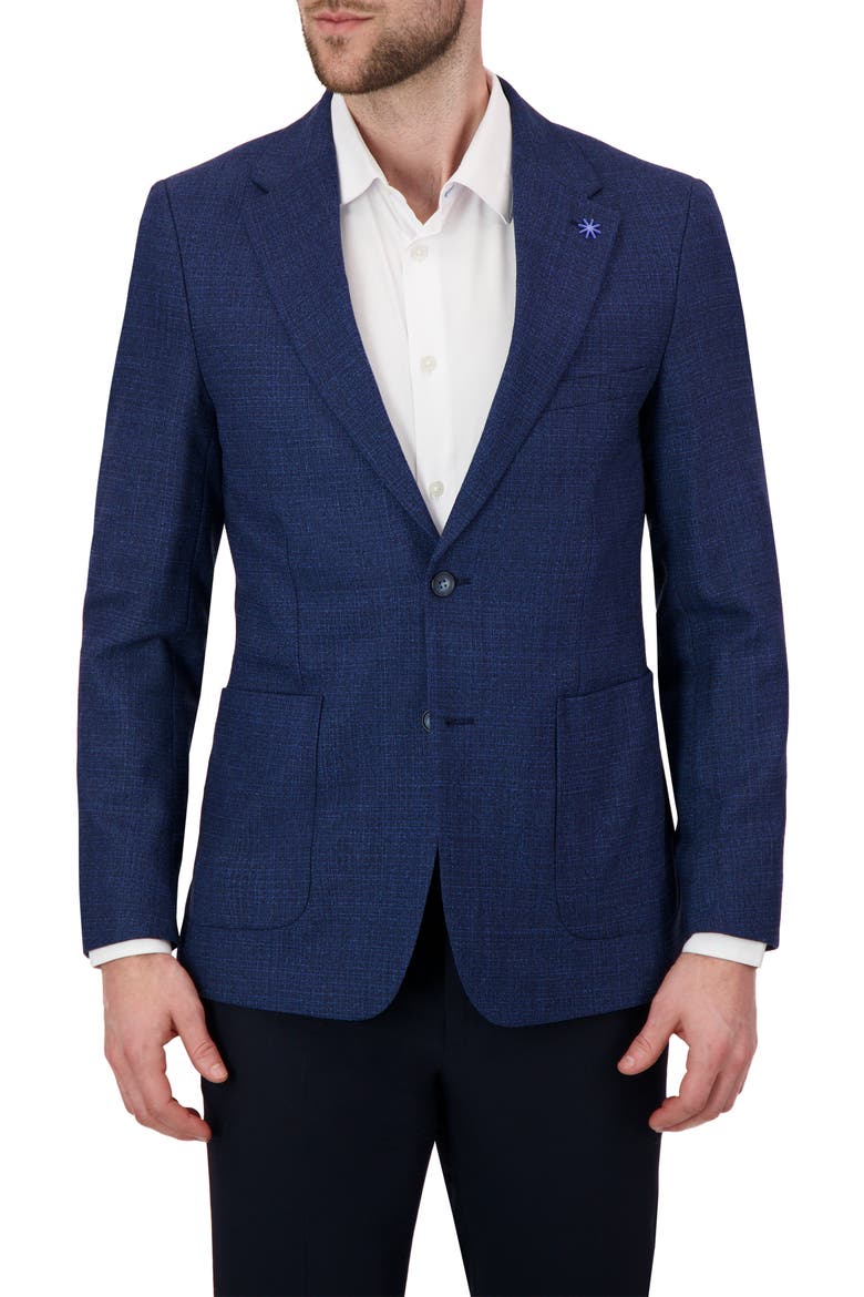 Wool Blend Sport Coat, Main, color, DARK BLUE