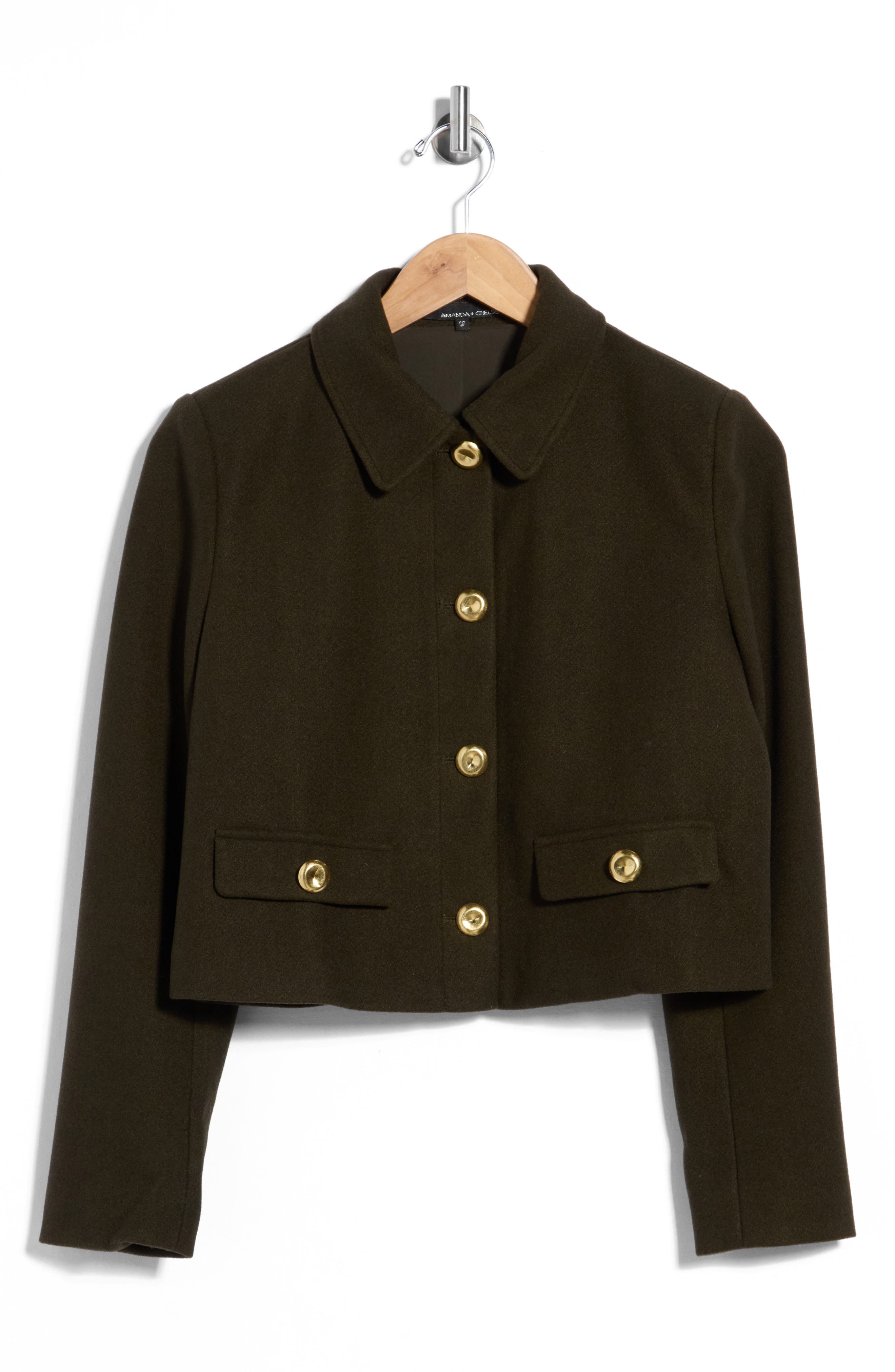 Cropped Matte Boucle Jacket