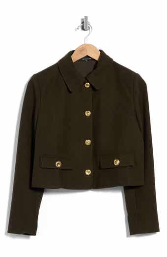 Cropped Matte Boucle Jacket