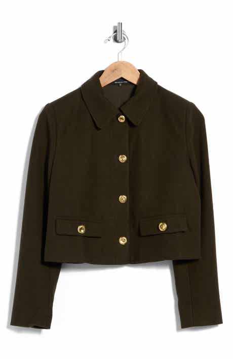 Cropped Matte Boucle Jacket