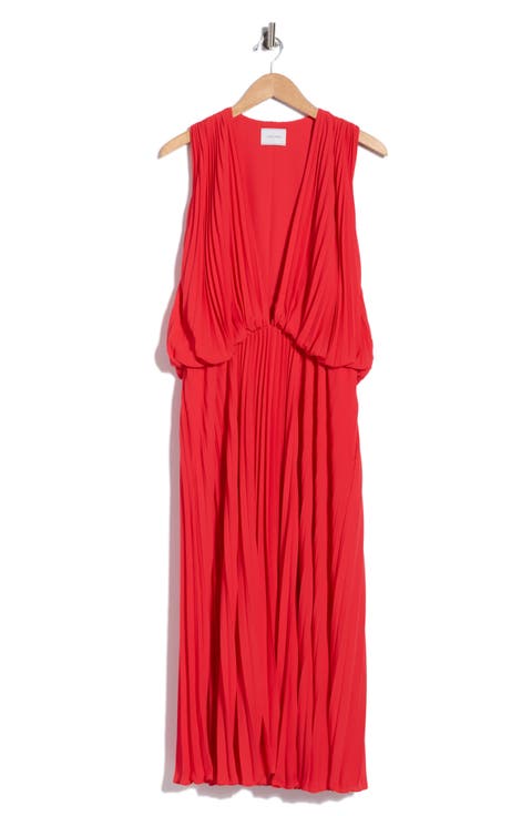 Sleeveless Plissé Dress