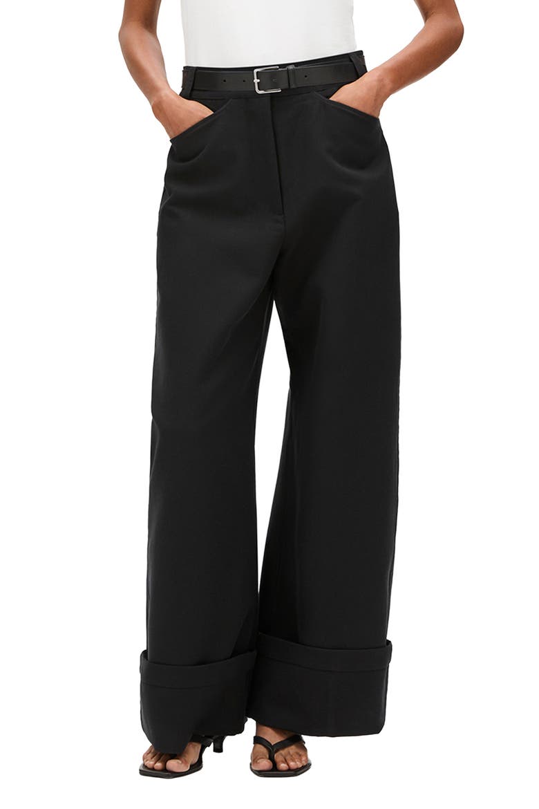 Wide Cuff Pant, Main, color, Black