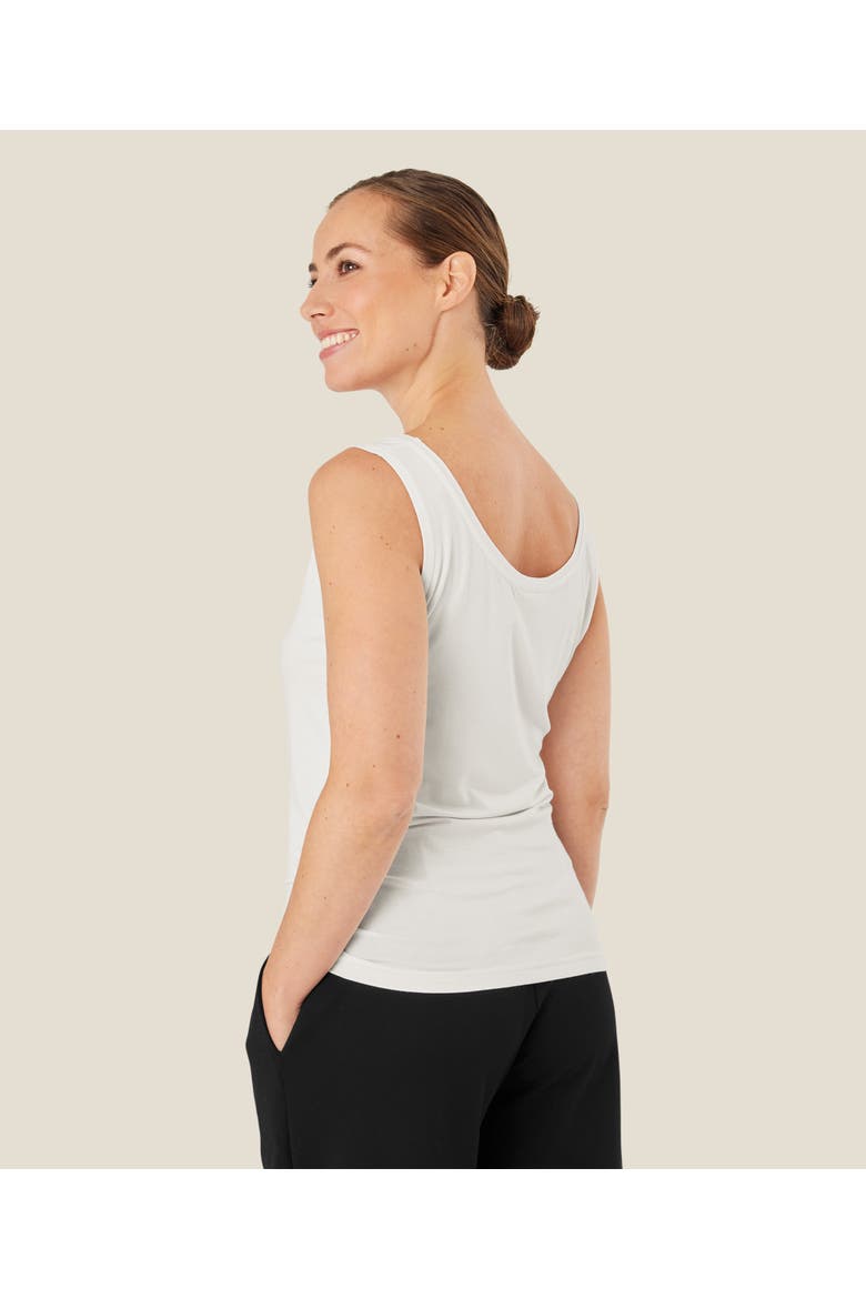Maels Scoop Neck Vest, Alternate, color, White