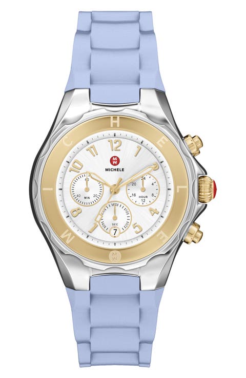 Jellybean Chronograph Silicone Strap Watch