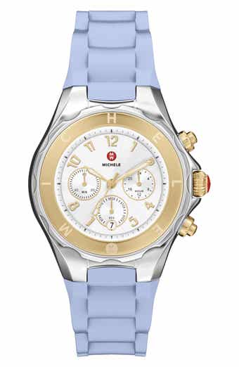 Jellybean Chronograph Silicone Strap Watch, 40mm
