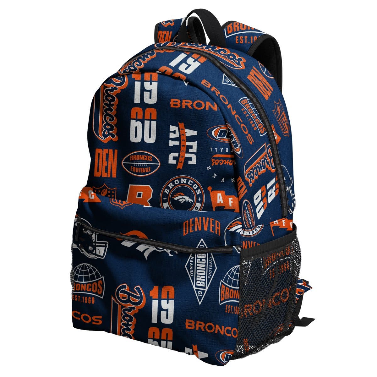 Denver Broncos Backpack and Lunchbox Set, Alternate, color, Navy