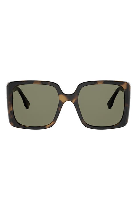 Frame 55mm Square Sunglasses
