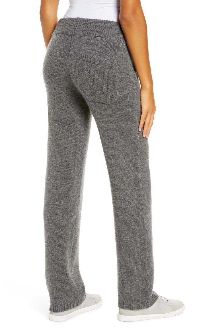 Aida Cashmere Blend Joggers, Alternate, color, CHARCOAL
