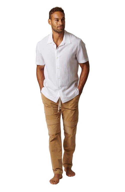 LEISURE LAB Cabana Button Up in White  product