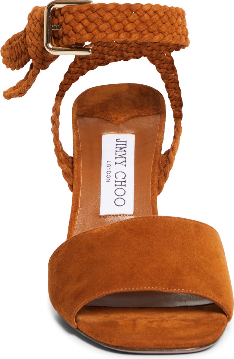 Jimmy Choo Rori Block Heel Sandal, Alternate, color, Tan/ Toasty