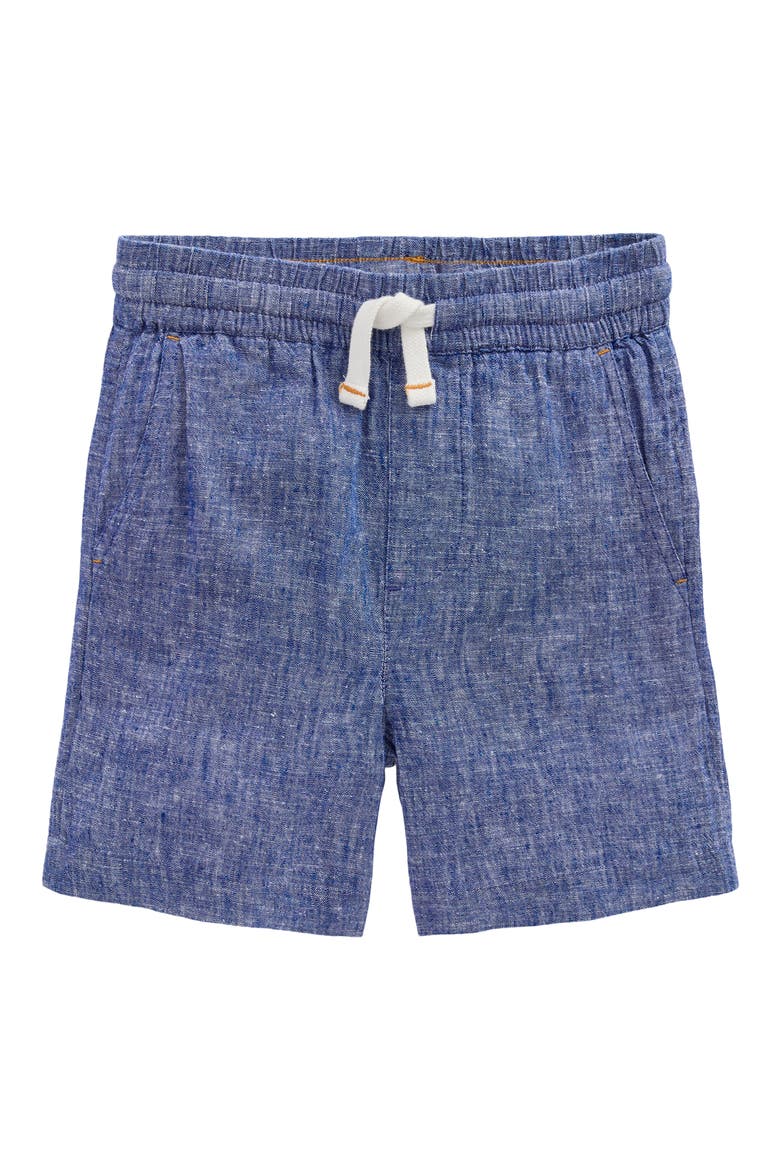 Kids' Linen & Cotton Shorts, Main, color, CHAMBRAY