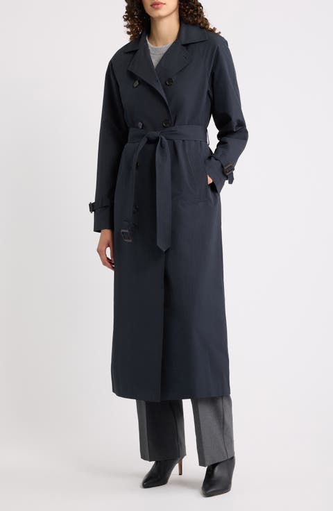 Double Breasted Belted Trench Coat