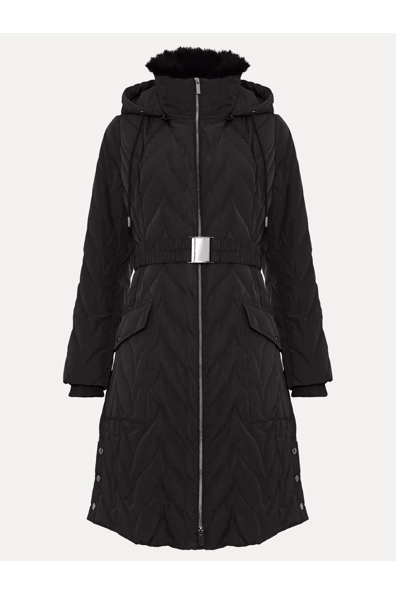 Hollie Midi Puffer, Alternate, color, Charcoal