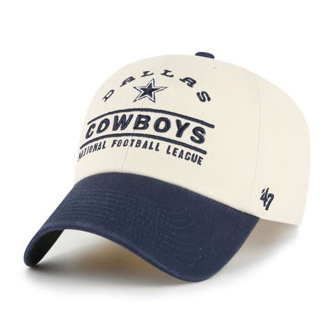 Men's '47  Natural Dallas Cowboys Windham Clean Up Adjustable Hat