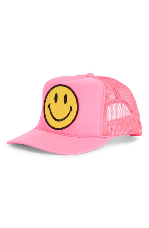 Smiley Patch Trucker Hat