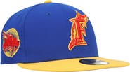 New Era Men's New Era Royal/Yellow Florida Marlins Cooperstown Collection Empire 59FIFTY Fitted Hat