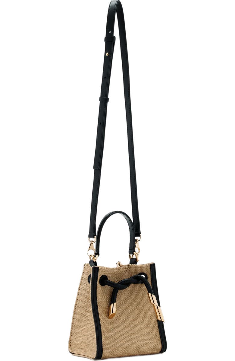 Lanvin Sequence Hobo Nano Raffia Bag, Alternate, color,