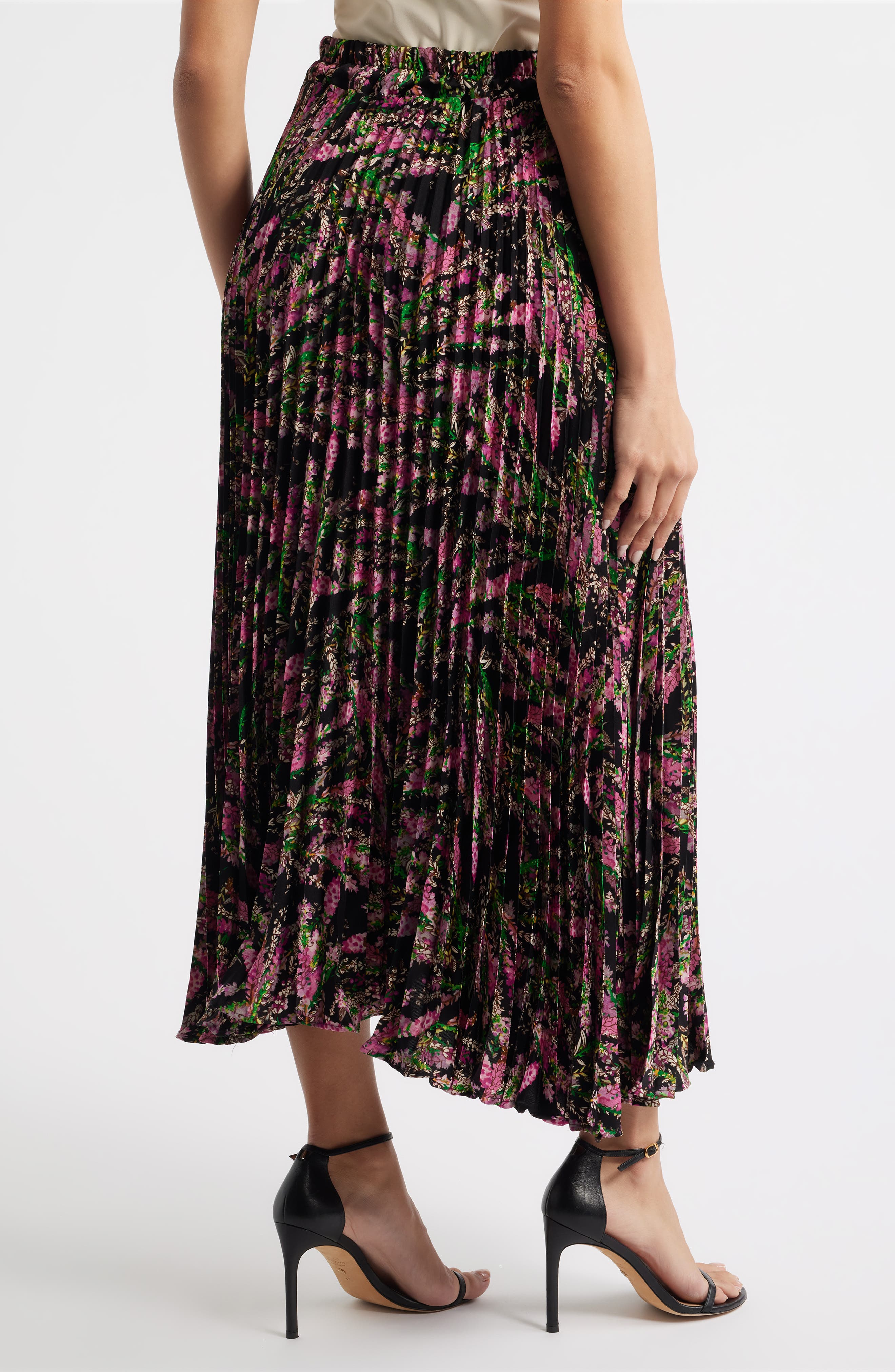 Luca Pleated Midi Skirt - image 2