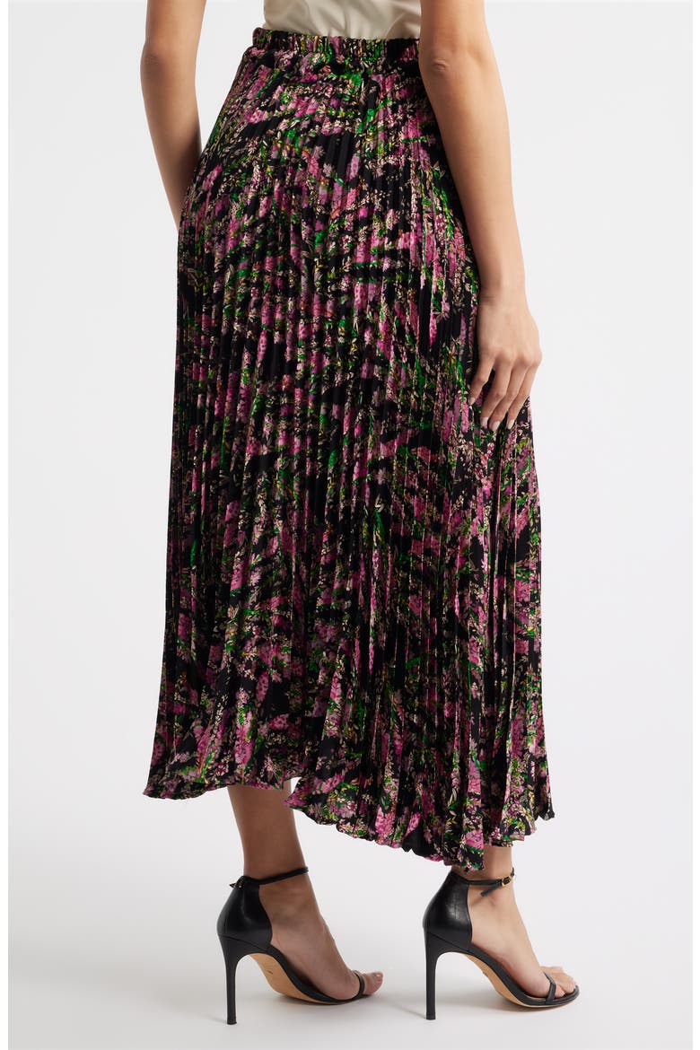 Luca Pleated Midi Skirt, Alternate, color, PINK