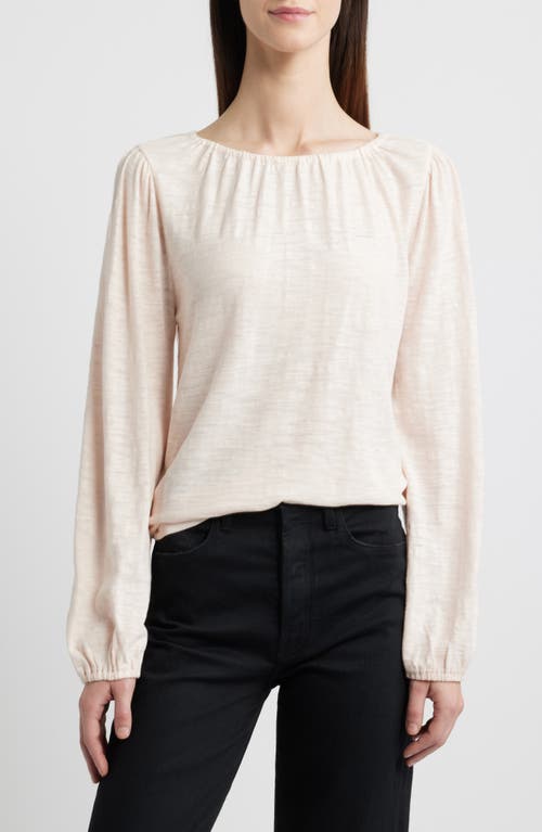 Caslonr Caslon(r) Gathered Neck Top In Pink Peony Bud