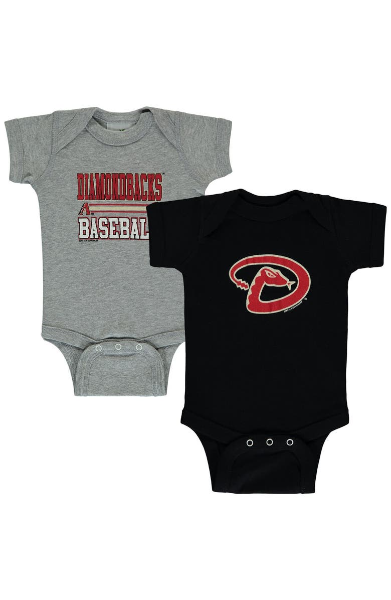SOFT AS A GRAPE Newborn & Infant Soft as a Grape Black/Gray Arizona Diamondbacks 2-Piece Body Suit, Alternate, color, Black