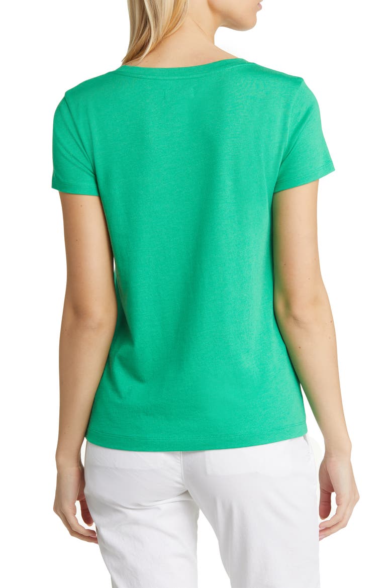 Everyday V-Neck T-Shirt, Alternate, color, GREEN BRIGHT