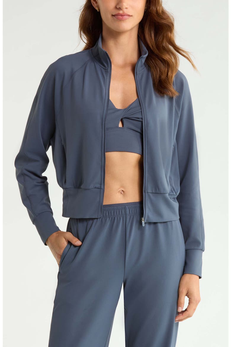 Zen Track Jacket, Main, color, NAVY ARMADA