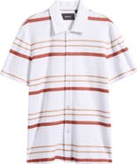 BOSS Pitti Stripe Short Sleeve Button-Up Shirt