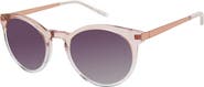 Isaac Mizrahi New York 52mm Round Sunglasses
