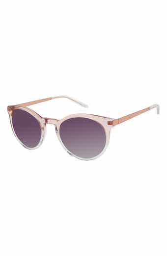Isaac Mizrahi New York 52mm Round Sunglasses