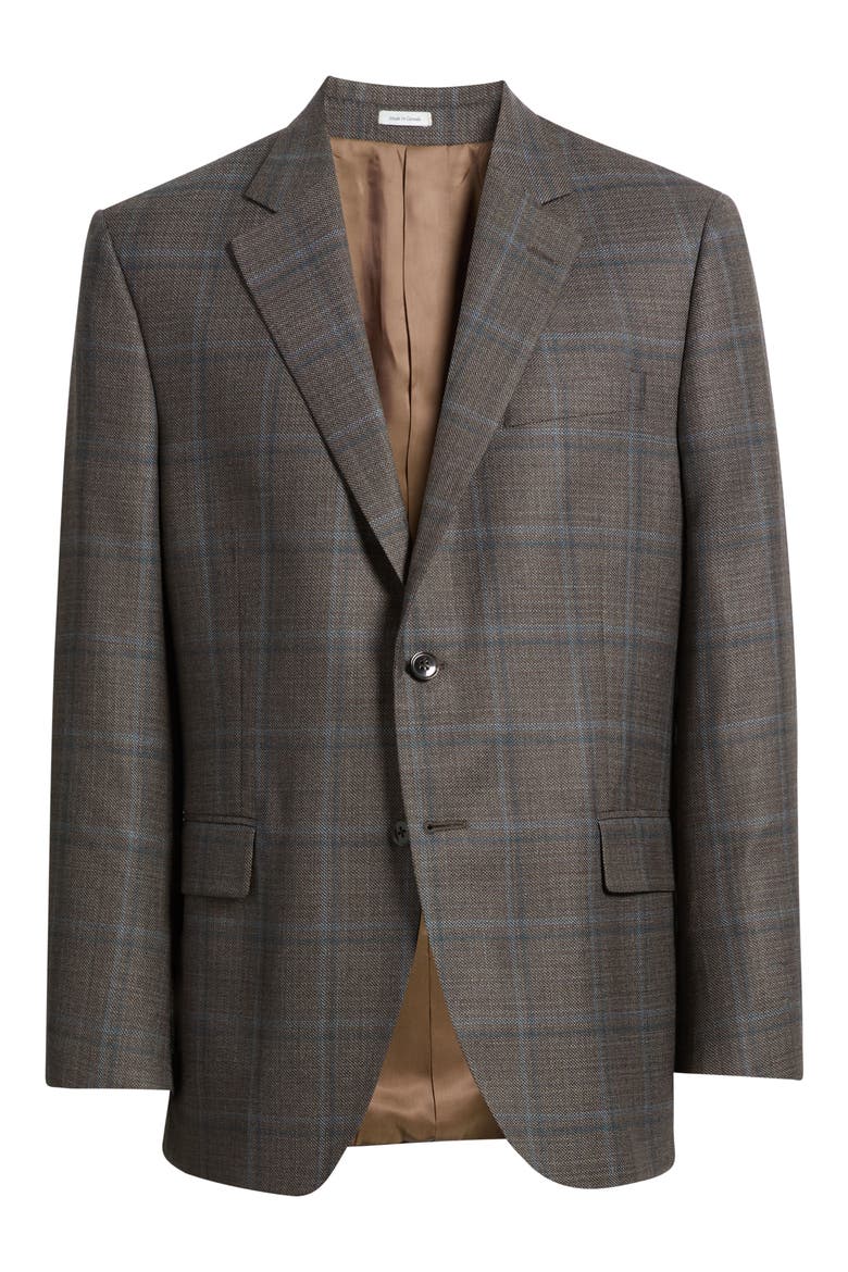 Flynn Classic Wool Sport Coat, Main, color, BROWN