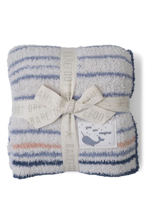 CozyChic® Narwhal Stripe Stroller Blanket