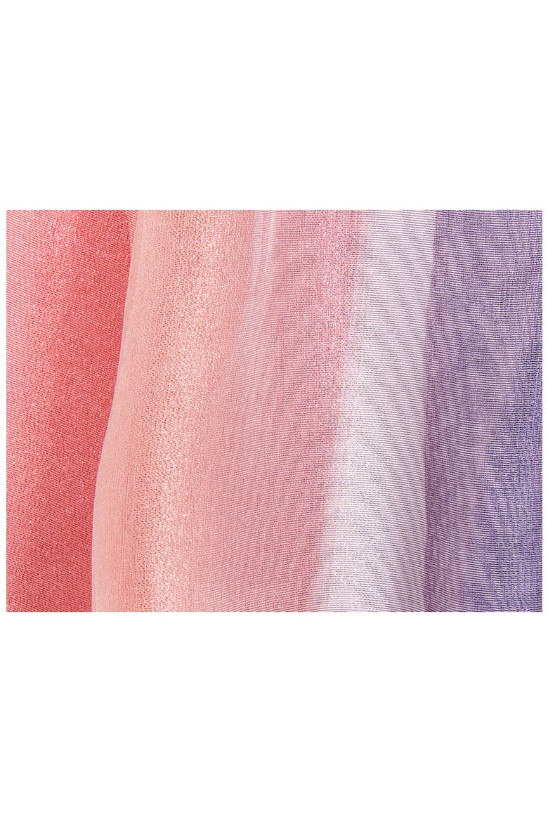 Ombrè Shimmer Silk Scarf, Alternate, color, PINK