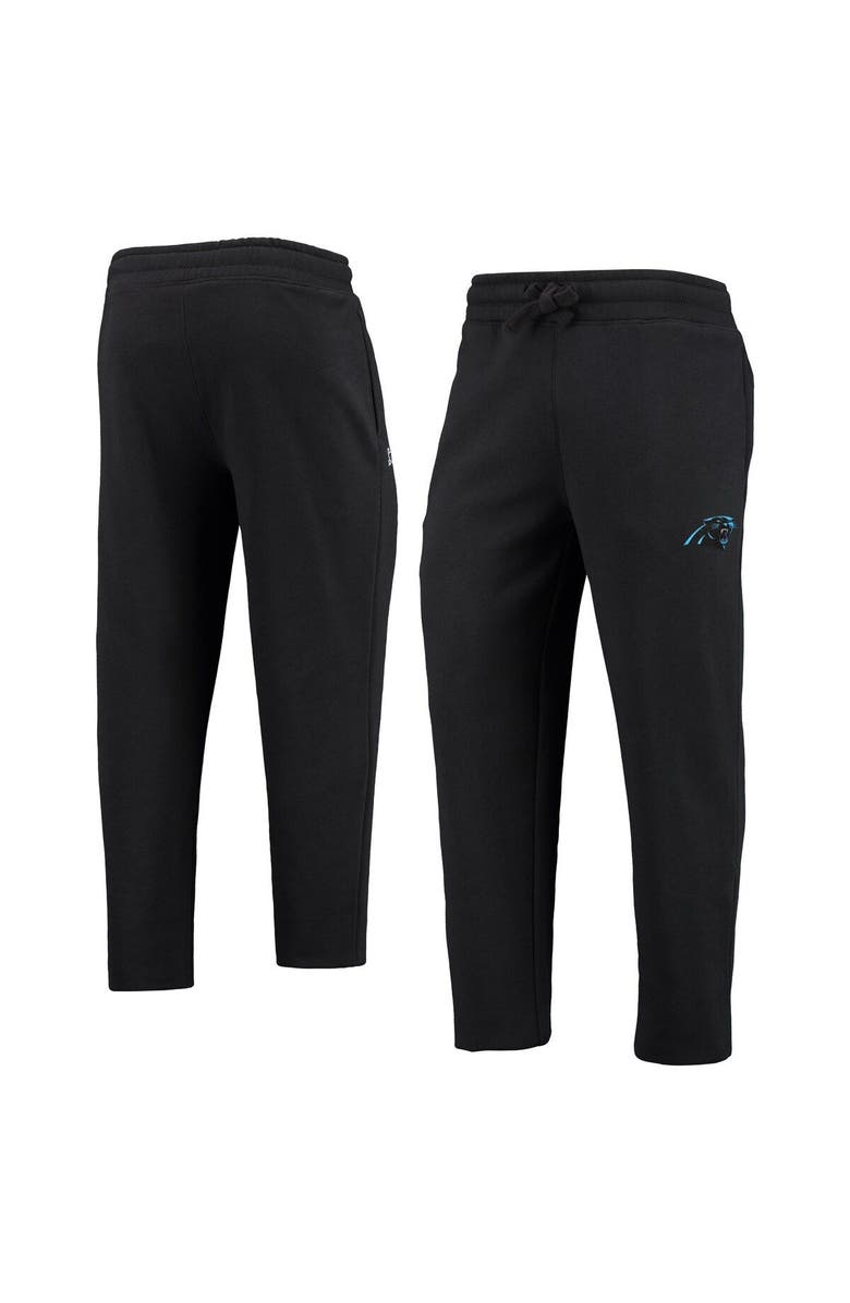 STARTER Men's Black Carolina Panthers Starter Option Run Sweatpants, Main, color, 
