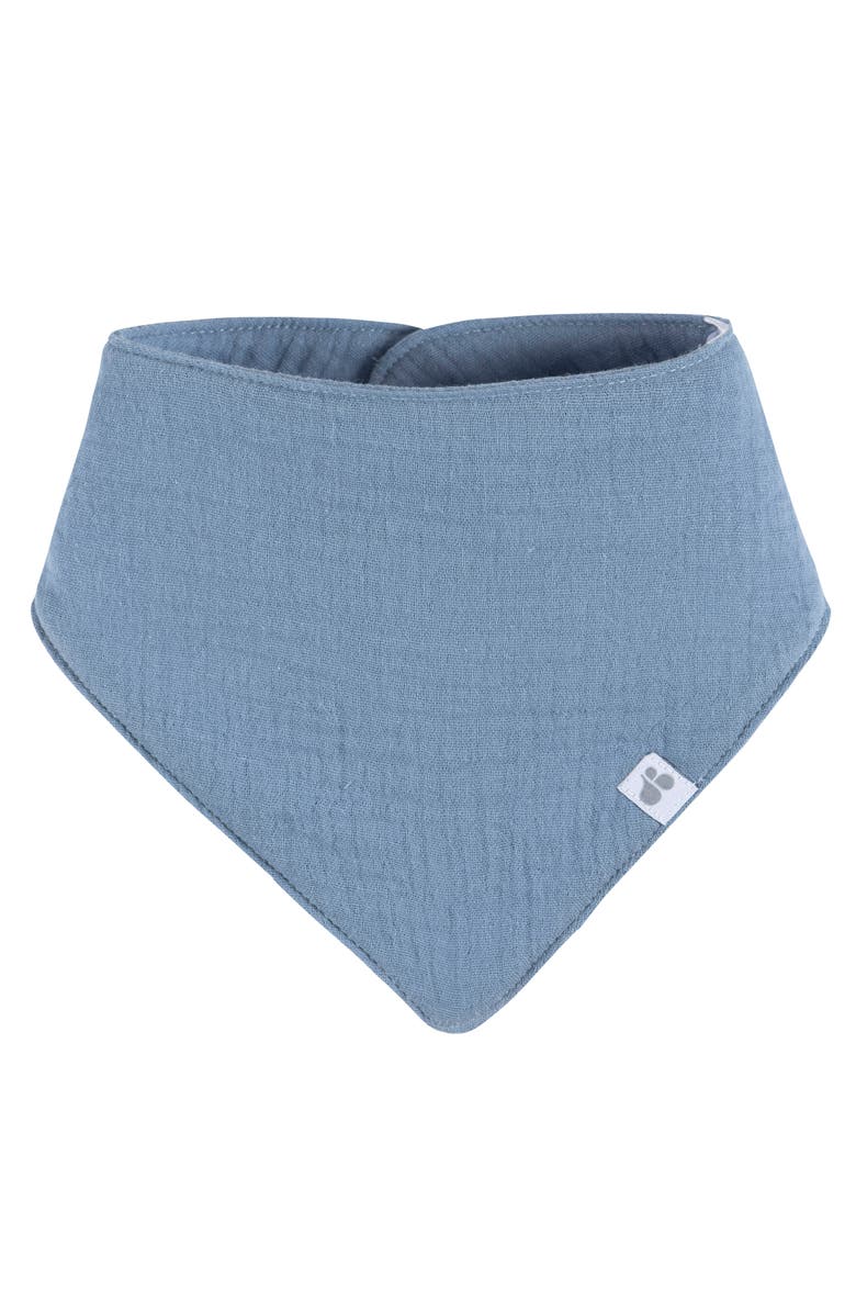 Just Born Muslin Bandana Bibs 4-Pack Blues, Alternate, color, Blues