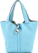 Pre-Owned Hermes Picotin Lock Bag Clemence MM