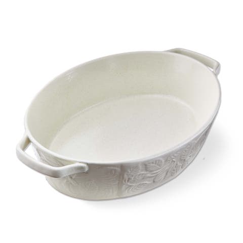 Harvest Oval Baking Dish Ceramic Bakeware for Gatherings