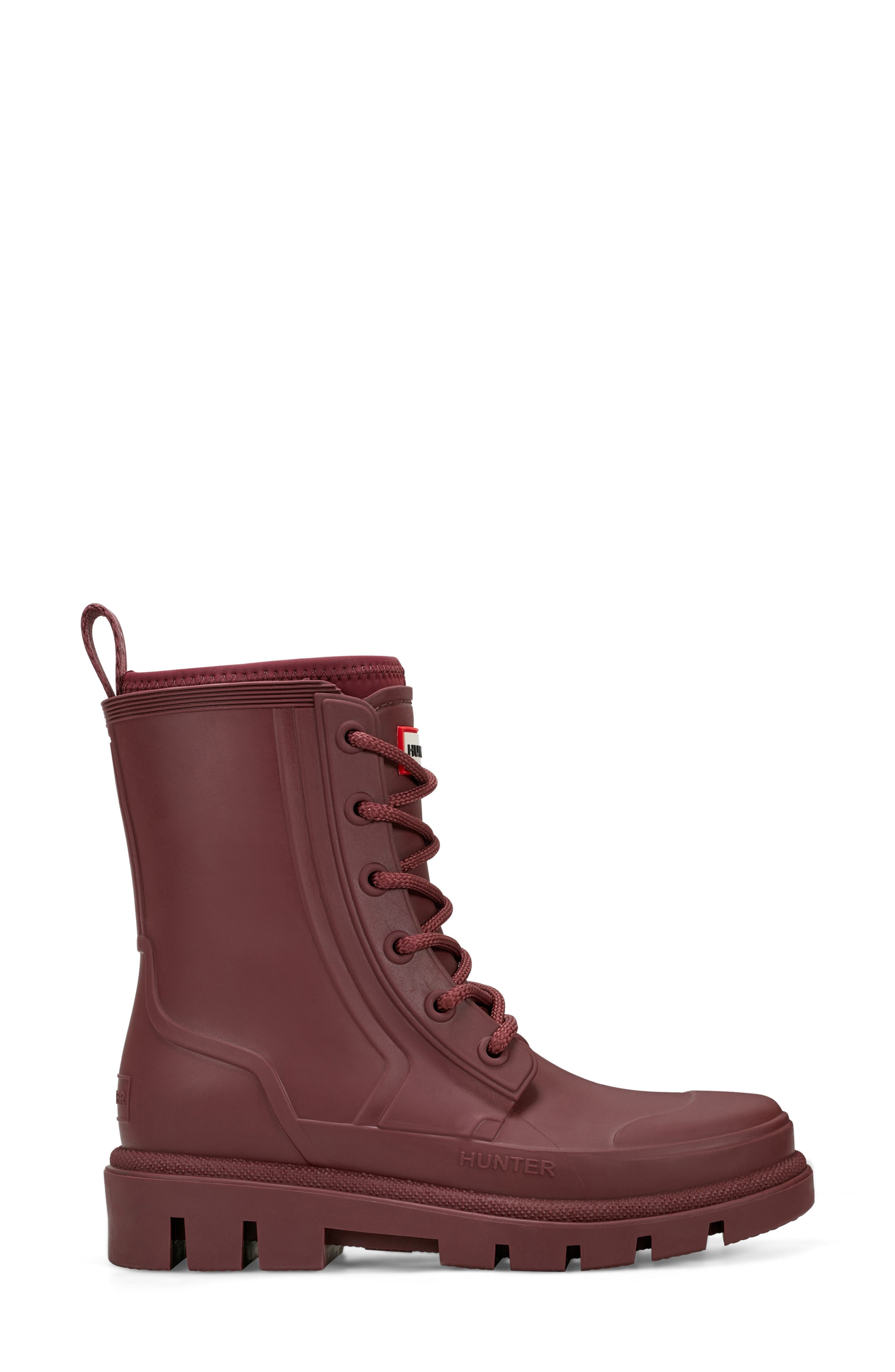 Hunter Diana Waterproof Rainboot, Alternate, color, Burgundy