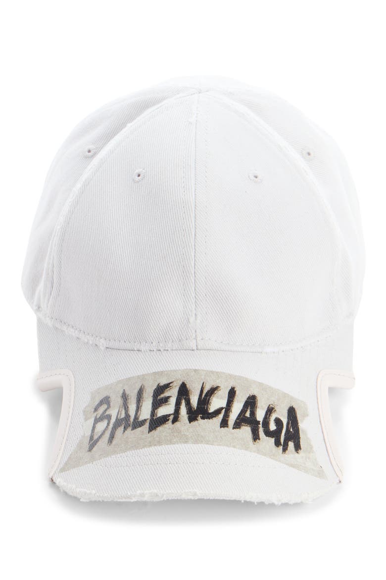 Masking Tape Logo Baseball Cap, Alternate, color, 9017 DIRTY WHITE